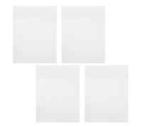 HAPINARY 4pcs Double-sided High Gloss White Aluminum Sublimation Plates 1.0mm Thick 10x15cm Rectangle Metal Blanks for Heat Transfer Crafting, Office Door Signs, and Industrial Photo