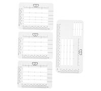 HAPINARY 4pcs Envelope Making Template Plastic Lettering Guide Stencils for Invitation Cards Crafting DIY Envelope Addressing and Writing Practice Tools