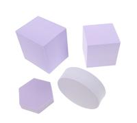 HAPINARY 4pcs Geometric Foam Blocks for Painting and DIY Crafts Durable Polystyrene Cubes and Shapes Blank Surfaces for Artistic Expression Multifunctional Photo Props and Home Decoration