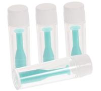 HAPINARY 4pcs Green Silicone Lenses Suction Stick Inserter Remover Tool with Protective Case for Hard and Rgp Contact Lenses Travel Home Use Anti-Slip Design