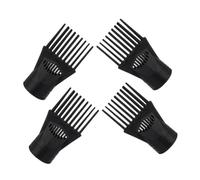HAPINARY 4pcs Hair Dryer Nozzle Attachments Black for Curly Hair Diffuser Cap Enhanced Airflow Blow Dryers Accessories for Salon and Home Styling Lightweight Portable Styling Tools