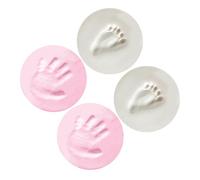 HAPINARY 4pcs Handprint and Footprint Keepsake Kit Mud for Newborn Memories Shower for and Birthdays Safe and Material Create Lasting Family Souvenirs