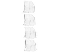 HAPINARY 4pcs Hanging Birdcage Food Box Bird Feeder Container for Parrots Budgies Cockatiels Easy to Install Clip Design Practical Feeding Accessory for Bird Cages