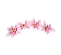 HAPINARY 4pcs Hawaiian Orchid Floral Hair Clips Lightweight Realistic Flower Pins with Secure Grip for Women Wedding Beach Resort Vacation Accessories