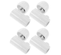 HAPINARY 4pcs Infusion Stand Connector Reusable Plastic Buckle Expansion Connector for Poles to Clinic Hospital Use