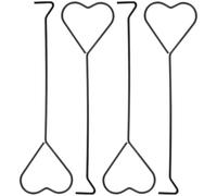 HAPINARY 4pcs Iron Candle Wick Dippers with Heart Design Black Wick Hooks for Adjusting for Home Use