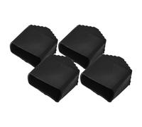 HAPINARY 4pcs Ladder Feet Rubber Pads Non Slip Square Replacement Folding Ladder Pads for Stability and Safety Indoor Use Working at Heights