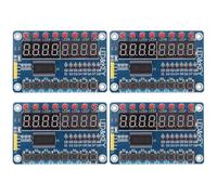 HAPINARY 4pcs LED Display Module with Keys Microcontroller Accessory for DIY Projects Low Io Port Usage Compatible with Avr and Other Controllers