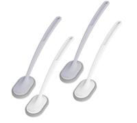 HAPINARY 4pcs Long Handle Toilet Cleaning Brush Floor Brush Pp Scouring Pad Bathroom Cleaning Tool for Closestool and Bathtub