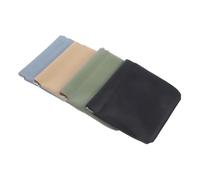 HAPINARY 4pcs Makeup Bags Small Portable Cosmetics Pouch Auto Tightening Drawstring for Women Travel Vanity Bag Set in Matcha Green, Apricot Yellow, Light Blue, Black