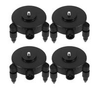 HAPINARY 4pcs Micro Adjust Base Level Stand with Three Independent Knobs, Rotatable Fine Tuning Bracket Reducing Deformation and Vibration, Suitable for Ceiling Installations and Handheld
