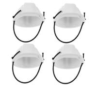 HAPINARY 4pcs Mini Pet Hard Hats with Spring Leash Lightweight Construction Helmets for Small Dogs and Cats Playful Safety Headgear for Outdoor Adventures and Photo Sessions