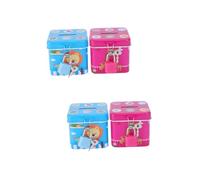 HAPINARY 4pcs Parrot Box Toys Interactive Bird Training Playthings Engaging Pet Intellectual Toys for Daily Fun and Skill Development Parrot Mind and Motor Skills Style