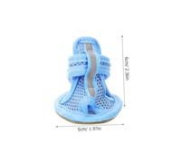 HAPINARY 4pcs Pet Supplies Chewers Dog Boots Waterproof Pee Pads Rain Boots Peel and Stick Dog Shoes Dog Doggie Dog Nail Clippers Dog Leash Puppies Shoes Dog Toe Grips Blue