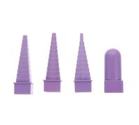 HAPINARY 4Pcs Plastic Spiral Mandrel Wire Coil Wrapping Tools Set for DIY Jewelry Making, Quick Shape Mandrel Rods for Wire Crafting and Beading Supplies Random Color Random Color