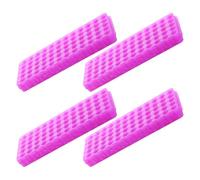 HAPINARY 4pcs Plastic Test Tube Holder Rack with 60 Double-sided Slots for 0.5ml and 1.5ml Microcentrifuge Vials, Rounded Edge Holes Design, for Small Labs and Laboratory Use