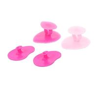 HAPINARY 4pcs Silicone Face Cleansing Brush Simple Face Scrub Exfoliating Device Wash Brush Made of Top-class Silicone Gentle Non-abrasive for Sensitive Skin Random Color