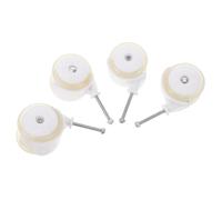 HAPINARY 4pcs Stroller Wheels PU No Noise Silent Rolling Replacement Caster Accessories for Walker Mobility Easy Installation Fit for Walkers and Strollers