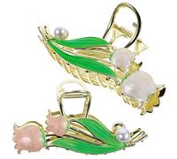 HAPINARY 4pcs Tulip Flower Hair Clips Metal Claw Clips for Women Elegant Hairpin Great for Wedding