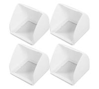 HAPINARY 4pcs Waterproof Electric Plug Cover for Charging Station, Compatibility, White Pp Material, Outdoor Use Protective Box for Weatherproof Electrical Outlet