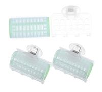 HAPINARY 4pcs Wave Hair Curler Hair Roller Styling Tools Large Self-adhesive Hook and Loop Rollers for Bun Makers