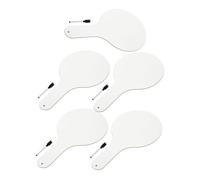 HAPINARY 5 Pcs Mini Dry Erase Boards Dry Erase Board for Classroom Small Paddle Auction Paddles White