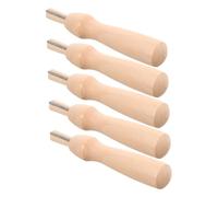 HAPINARY 5 Sets Needle Felting Tool with Ergonomic Wooden Handles for Wool Felt DIY Crafting Portable Punch Needle Kit for Cross Stitch Felting and Handicraft Art Projects