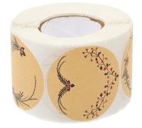 HAPINARY 500 Large 5cm Round Handwritten Paper Seal Stickers in 1 Roll, Assorted Colour Packaging Labels with Smooth Surface and Convenient Use for Party and Bakery Sealing