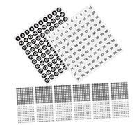 HAPINARY 5000pcs Stickers Consecutive Self Adhesive Round Labels Black White Dots for Classroom Office Inventory Organization and Storage
