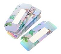 HAPINARY 50pcs Butterfly Pattern Eyelash Storage Organizers False Eyelashes Boxes Compact Lash Cases for Individual Lashes to Keep Your Organized