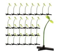 HAPINARY 50pcs Four Leaf Clover Hair Clips for Women, Green Plastic and Iron Material, Versatile Use Secure Hold, for Parties and Cosplay Accessories