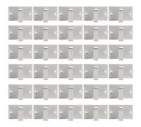 HAPINARY 50Pcs Metal Cable Holders 25X15Mm Self-Adhesive Wire Clips for Office and Kitchen Appliance Cord Organizers