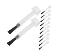 HAPINARY 50pcs Nail Nutrient Brush Replacement Brush Heads for Manicure Nail Polish and Dipping Bristle Art