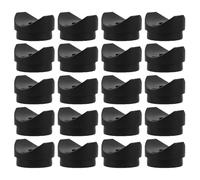 HAPINARY 50pcs Plastic Curved Washers for Mobility Aid and Walkers, Anti-Slip Round Duckbill Spacers in Black, Sturdy Plastic Material for Home Use and Rehabilitation Centres,