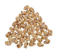 HAPINARY 50pcs Skull Spacer Beads for Bracelet Making, Handmade Ceramic Skull Head Beads with Punk Style, Comfortable Wear, for Festive Dressing and Halloween Jewelry Crafts