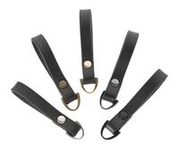 HAPINARY 5Pcs Black Genuine Leather Zipper Pulls for Jackets and Boots Replacement Zipper Slider Tabs Repair Kit for Clothes for Travel and Outdoor Use