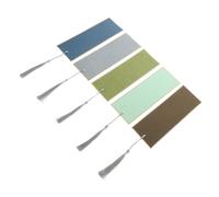 HAPINARY 5Pcs Blank Graffiti Bookmarks Unfinished Paper Page Markers for DIY Decoration for Students and Teachers to Create Custom Designs Blue Green Mixed Color