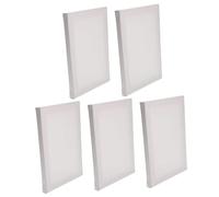 HAPINARY 5pcs Blank Stretched Canvas Panels for Acrylics Oils Watercolor Painting Lightweight Portable DIY Art Canvases for Home Gallery Decoration