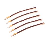 HAPINARY 5pcs Brown Duckbill Hair Clips with Drip Oil Coating Non-slip Metal Bobby Pins for Women S Long Updo Styling Smooth Surface Spring Hair Clips