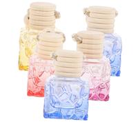 HAPINARY 5pcs Car Air Freshener Bottle Hanging Perfume Pendant for Car Home Diffuser Elegant Scented Stress Fatigue Random Color