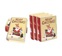 HAPINARY 5pcs Christmas present Boxes Decorative Candy Containers for Holidays Weddings Birthdays for Sweets Chocolates Trinkets Unique Book Shape Design