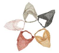 HAPINARY 5pcs Elastic Floral Headbands for Women, Skin-friendly Non-woven Fabric Hair Accessories Suitable for Many Head Circumferences, for Masquerade and Cosplay Random Color