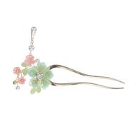 HAPINARY 5pcs Elegant Glazed Flower Hair Stick for Women Antique Style Chinese Hair Accessory for Cosplay Construction Lightweight and Unique Design for Weddings and Festivals