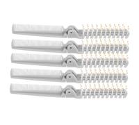 HAPINARY 5pcs Foldable Hair Brush and Wide Tooth Comb, Portable Compact Travel Size, Double-headed Folding Hairdressing Comb for Men and Women On-the-go