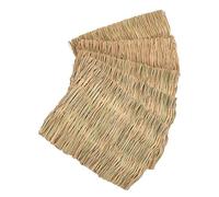 HAPINARY 5pcs Grass Woven Bed Mat for Small Animals Cooling Cushion for Guinea Pigs Hamsters Natural Odorless Safe Sleeping for Comfort