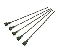 HAPINARY 5pcs Green Floral Stem Extension Poles Plastic Flower Sticks for DIY Preserved Rose Arrangement, Indoor Plant Support Craft Stems Set for Home Floral Decorating