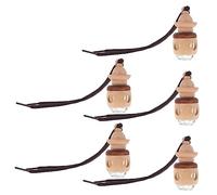 HAPINARY 5Pcs Hanging Perfume Bottles Decorative and Glass Ornaments for Car and Home Elegant Diffuser for Romantic Atmosphere Leak Design