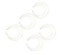 HAPINARY 5pcs Iron Three Layer Goddess Crown Headband for Women Elegant Vintage Wedding Hair Jewelry Smooth Edge Bridal Headpiece for DIY Crafts and Costume Parties