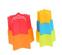 HAPINARY 5pcs Multi Colored Stacking Cups for Educational Nesting for Early Learning Hand Eye Coordination and Cognitive Skill Development Safe Plastic Material