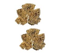 HAPINARY 5pcs Natural Irregular Pyrite Specimen Stones for Desk Decoration Unique Mineral Adornments for Meditation and Healing present for Festivals and Special Occasions